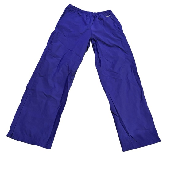 Nike Wind Track Pants Boys Large (12-14)‎ Blue Nylon Vintage 90s Athleisure - Picture 1 of 10